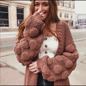 SHANNON SIENNA OVERSIZED CARDIGAN